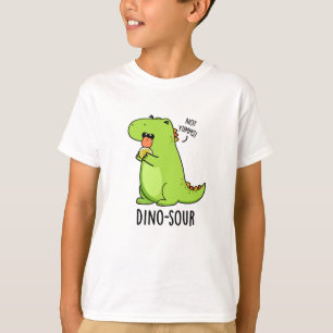Dino-sour Grappige Dinosaurus Pun T-shirt