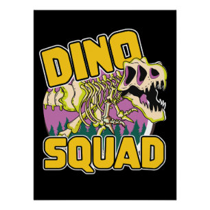 Dino Squad logo Perfect Poster