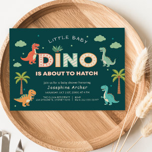 Dino staat op het punt uit te komen Dinosaur Baby Kaart