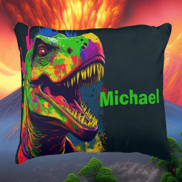 Dino T Rex Cute Kinder Accent Pillow Kussen