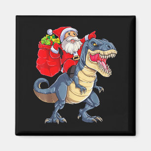 Dino T Rex Kerstman Kerst Santa Jongens Mannen Mei Magneet