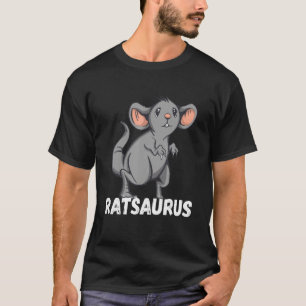 Dino T-Rex Saurus Rat Mouse Rat Owner Rodent Rat L T-shirt
