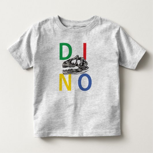 DINO - T-shirt Heather Grey Toddler Fine Jersey (Devant)