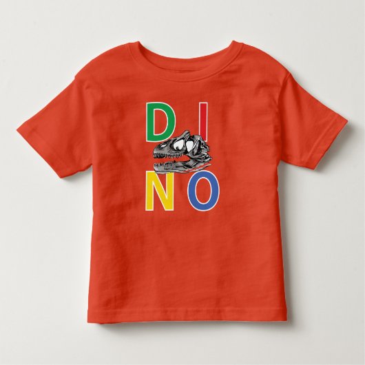 DINO - T-shirt Orange Toddler Fine Jersey (Devant)