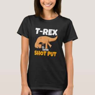 Dino Thrower Rex haat Shot PutTrack and FieldTX T-shirt