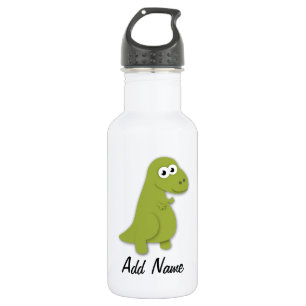 Dino Trex Illustratie Aangepaste naam flesje Waterfles
