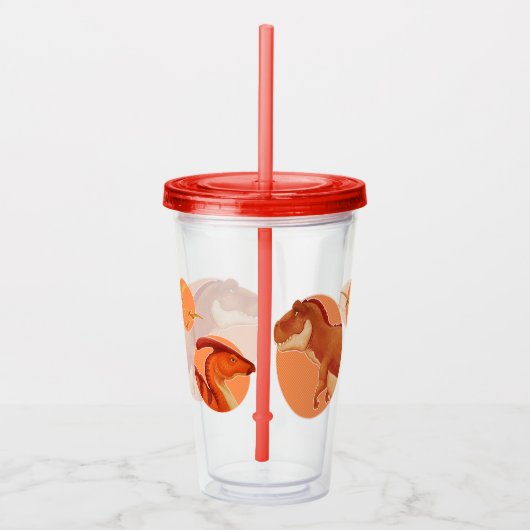 Dino Tumbler Acryl Drinkbeker (Rechts)