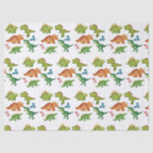 Dino Two rex 2nd boy Dinosaur birthday party Tissuepapier (Voorkant)