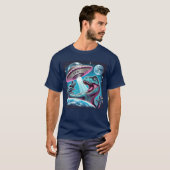 Dino UFO Selfie: Alien Encounter (Man Tshirt) #04 T-shirt (Voorkant volledig)