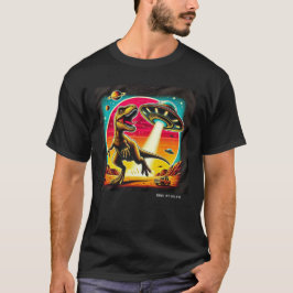 Dino UFO Selfie: Alien Encounter (Man Tshirt) #08 T-shirt