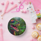 Dino Verjaardag 4e verjaardag Papieren Kommen (Feest)