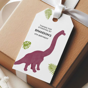Dino Verjaardagsfeestje Favoriet Cute Dino Kind Di Cadeaulabel