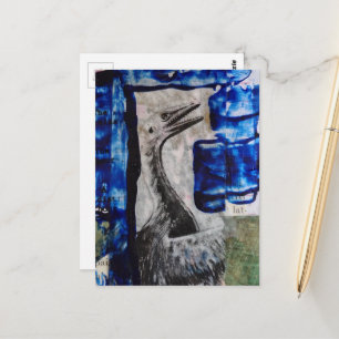 Dino Vogel Mixed Media Collage Briefkaart
