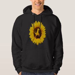 Dino Voor Vrouwen Mannen rex Dier Zonnebloem Hoodie