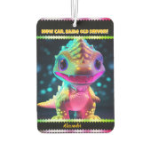 Dino-vormige, levendige luchtverfrisser (Achterkant)