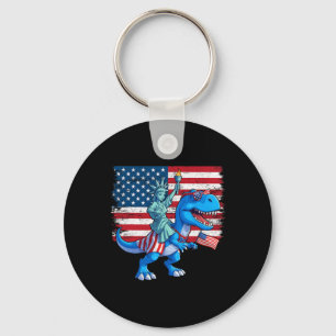 Dino Vrijheidsbeeld 4 juli Trex American F Sleutelhanger