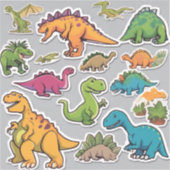 Dino World Delight stickerboekje Sticker (Voorkant)