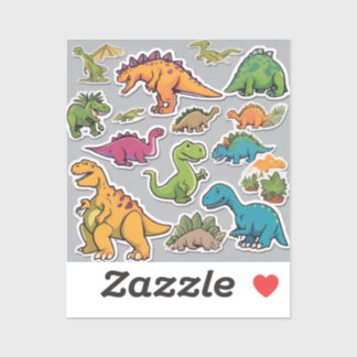 Dino World Plezier Stickerpakket Sticker