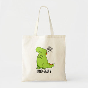 Dino-zoutige Grappige Dinosaur Pun Tote Bag