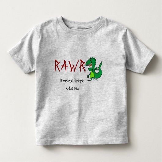 Dinoasaur-t-shirt Kinder Shirts (Voorkant)