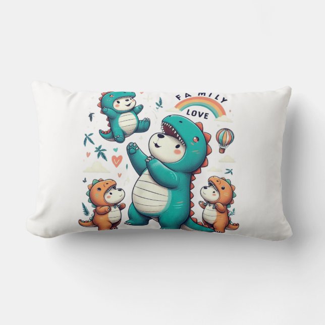 DinoBear Bond Kussen (Voorkant)