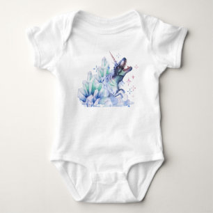Dinocorn Baby Crystal Fantasy Dinosaur Unicorn Romper