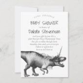 Dinocorn Silver | Baby shower over lange afstand s Kaart (Voorkant)