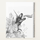 Dinocorn Silver | Unicorn Dinosaur Homeschool Planner (Achterkant)