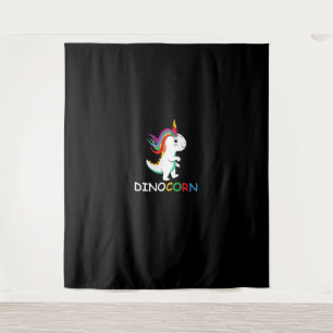 Dinocorn Unicorn Dinosaur voor Dinosaur en Unicorn Wandkleed