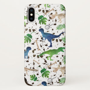Dinojacht! Dinosauriërs op Safari Jongens Kids iPhone X Hoesje