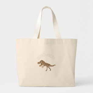 dinomiet grote tote bag