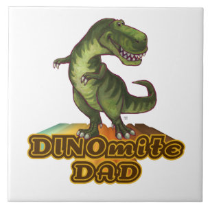 Dinomite Dad Tegeltje