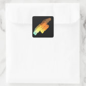 Dinomite Dad Words Vierkante Sticker (Tas)