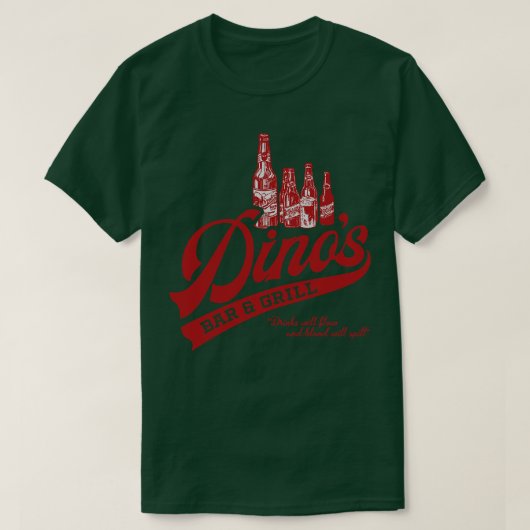 Dinos Bar en Grill T-shirt (Design voorkant)