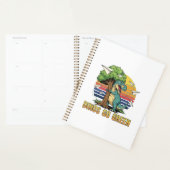 Dinos Go Green – Retro Eco Dinosaur Design Planner (Display)