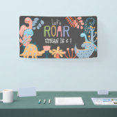 Dinos, laten we de verjaardag van de roerige kinde spandoek (Beurs)