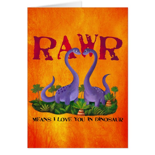 Dinos - Rawr mignons et romantiques (Devant)