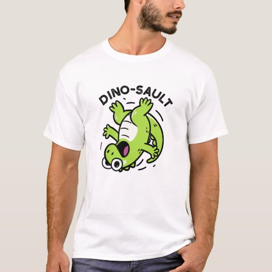 Dinosault Grappige Dinosaurus Pun T-shirt (Voorkant)