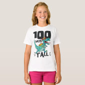 Dinosaur 100 dagen Y'all T-Rex Funny 100th Day of T-shirt (Voorkant volledig)