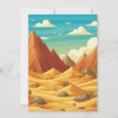 Dinosaur 1er Anniversaire Fête Invitation (Dos)