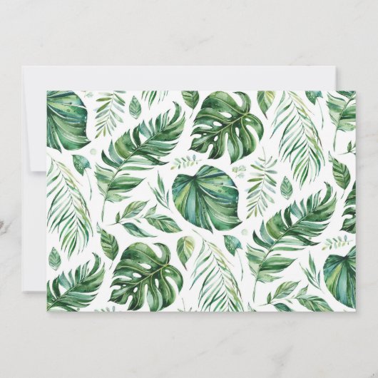 Dinosaur 1er anniversaire Invitation (Dos)