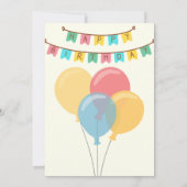 Dinosaur 1er anniversaire Invitations (Dos)