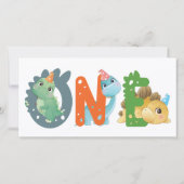 Dinosaur 1er anniversaire Merci (Dos)