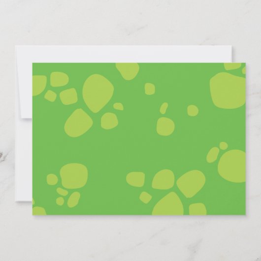 Dinosaur 1er anniversaire mignonne Invitations (Dos)