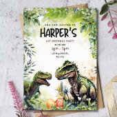 Dinosaur 1er invitation anniversaire, Dinosaure sa