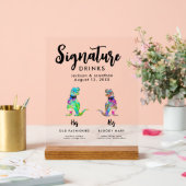 Dinosaur 2 Grooms Gay Wedding Signature Drinks (Mariage)