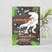 Dinosaur 3ème invitation anniversaire (Debout devant)