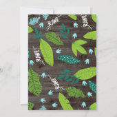 Dinosaur 3ème invitation anniversaire (Dos)