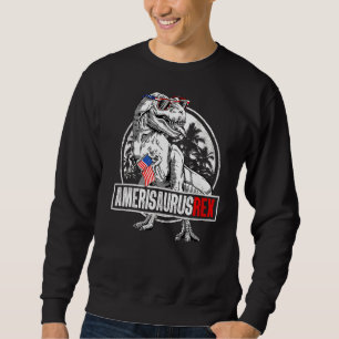 Dinosaur 4 juli Kind Boy Mannen Amerisaurus rex P Trui