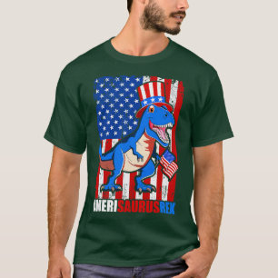 Dinosaur 4 juli Kinder jongens Mannen Amerisaurus T-shirt